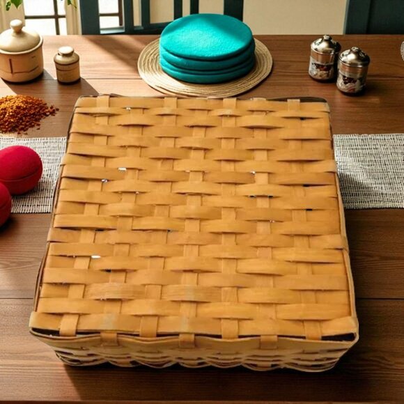 Rattan Woven Square Napkin Holder - Picture 6 of 6